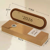 2026 Vintage Wooden Desktop Calendar Size