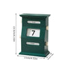 Retro Mailbox Flip Desk Calendar Green