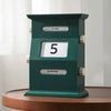 Retro Mailbox Flip Desk Calendar On The Desk