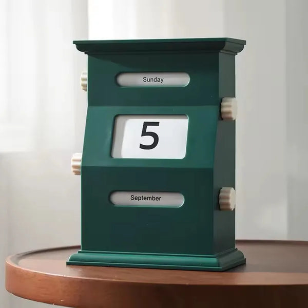 Retro Mailbox Flip Desk Calendar On The Desk