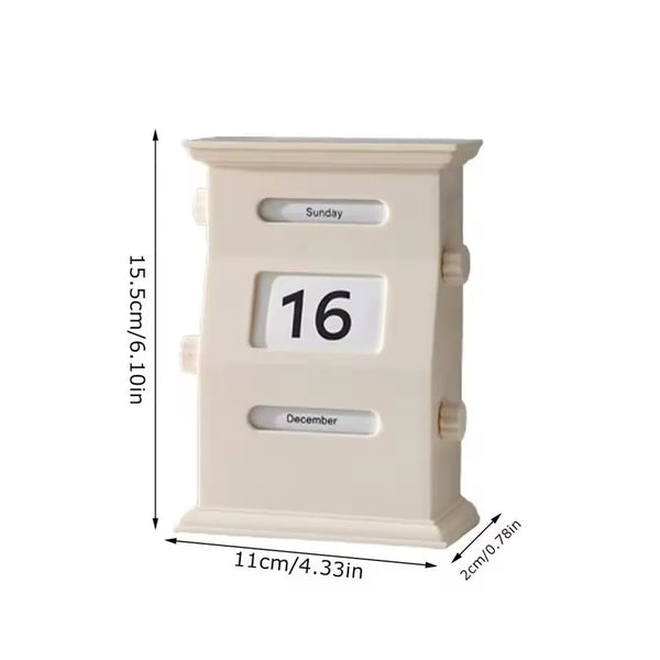 Retro Mailbox Flip Desk Calendar Size