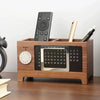 Wooden Perpetual Calendar Pen Holder Front